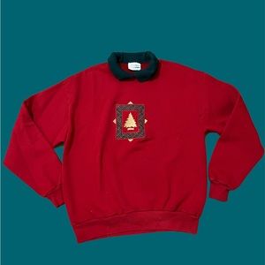 vintage christmas crewneck - usa made